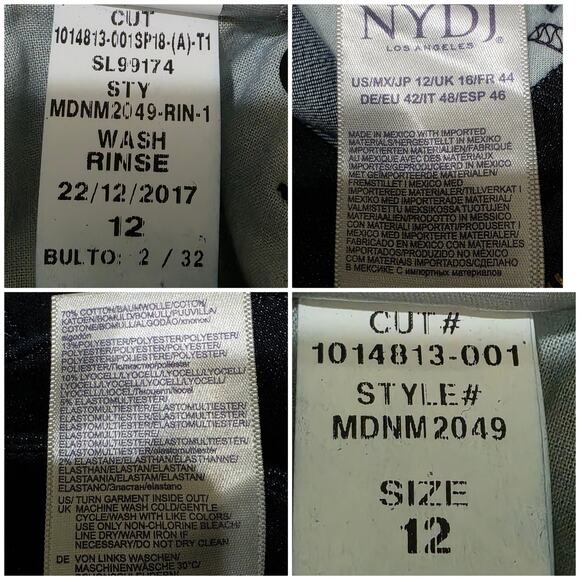 NYDJ High Rise Billie Mini Boot-Cut Jean Lift Tuck Technology, Obsidian Blue, 12 - Picture 7 of 7